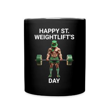 St. Patricks Day Gym - Tasse einfarbig - Schwarz - Vorne