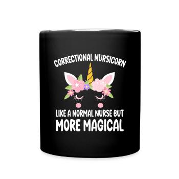 Soins correctionnels comme une infirmière normale cadeaux - Mug uni - noir - Devant
