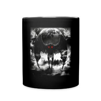 Mothman Mythical Creature - Full Colour Mug - black - Front