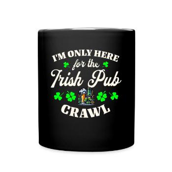 Irish Ireland St. Patrick's Day - Full Colour Mug - black - Front