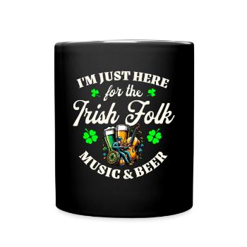 Irish Ireland St. Patrick's Day - Full Colour Mug - black - Front