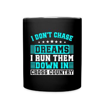 Coureur de fond et entraîneur de cross-country - Cross unique - Mug uni - noir - Devant