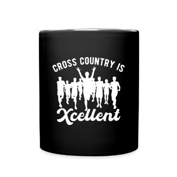 Design de coureur de cross-country - Entraîneur XC - Course à pied - Mug uni - noir - Devant
