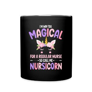 Soins correctionnels comme une infirmière normale cadeaux - Mug uni - noir - Devant