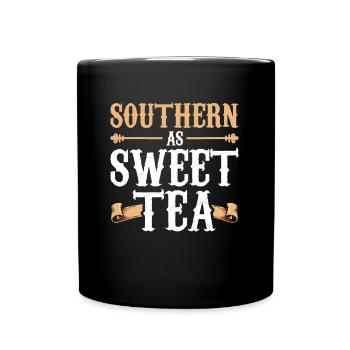 Southern as a sweet tea for Southern Life fans - Full Colour Mug - black - Front