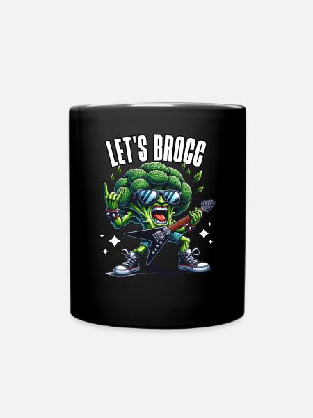 Brokkoli Rocker - Tasse einfarbig - Schwarz