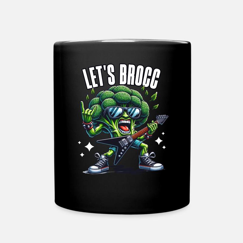 Brokkoli Rocker - Tasse einfarbig - Schwarz