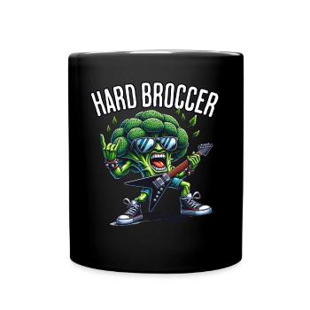 Brokkoli Gitarrist - Tasse einfarbig - Schwarz - Vorne