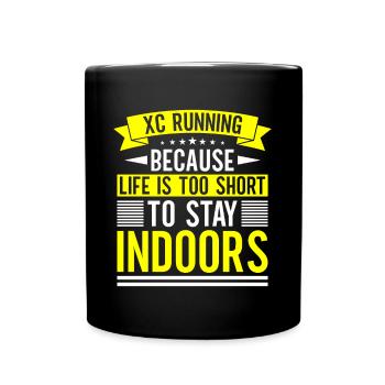 Run Country Runner and XC Coach - Unique Cross - Full Colour Mug - black - Front