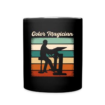 Artist Painter Graphic Color Magician Gift Idea - Tasse einfarbig - Schwarz - Vorne