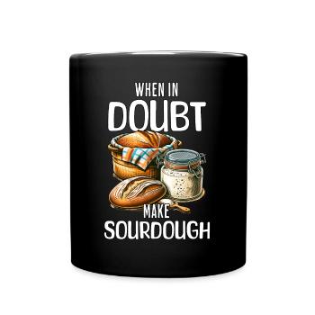 Dictons sur le levain - Mug uni - noir - Devant