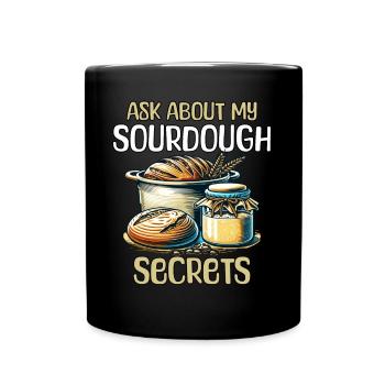Sourdough Gift - Full Colour Mug - black - Front
