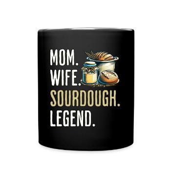 Sourdough Mom - Full Colour Mug - black - Front