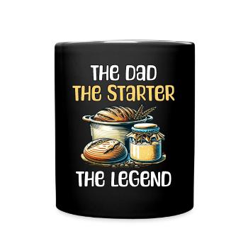 Papa Sourdough - Full Colour Mug - black - Front