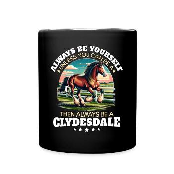 Cavaliers de Clydesdale - Mug uni - noir - Devant