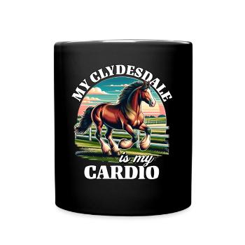 Clydesdale Cardio - Mug uni - noir - Devant