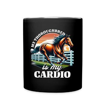 Cardio pur-sang - Mug uni - noir - Devant