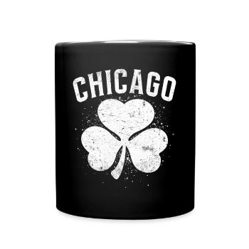 Shamrock Chicago - Full Colour Mug - black - Front