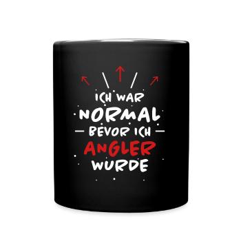 Angler Spruch Fische Angeln Meer Angler Geschenk - Tasse einfarbig - Schwarz - Vorne