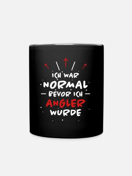 Angler Spruch Fische Angeln Meer Angler Geschenk - Tasse einfarbig - Schwarz