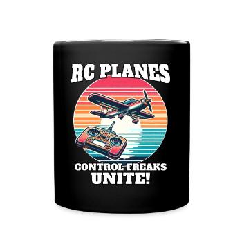 Model Airplane Model Airplane - Full Colour Mug - black - Front