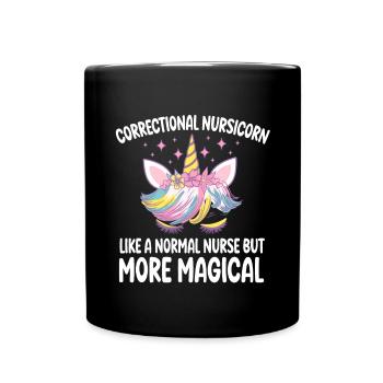 Soins correctionnels comme une infirmière normale cadeaux - Mug uni - noir - Devant