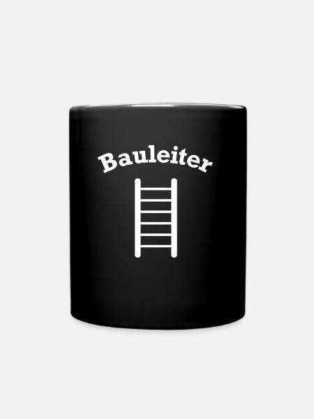 Bauleiter Outfit Handwerker - Tasse einfarbig - Schwarz