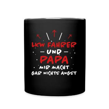 LKW Fahrer Spruch Job Lustiges LKW Fahrer Geschenk - Tasse einfarbig - Schwarz - Vorne