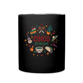 Cinco De Mayo - Mug uni - noir - Devant