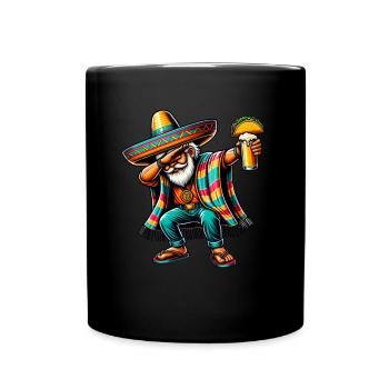Mexikaner Dabbing Mexican - Tasse einfarbig - Schwarz - Vorne