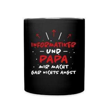 Informatiker Spruch Lustige Programmierer Geschenk - Tasse einfarbig - Schwarz - Vorne