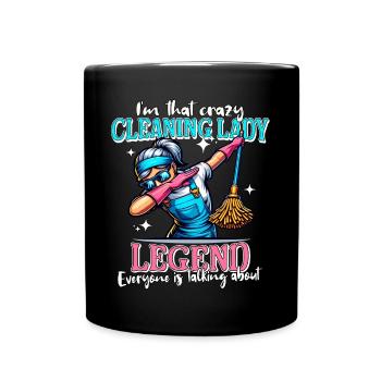 Femme de ménage Legend Femme de ménage - Mug uni - noir - Devant