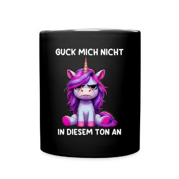 Ne me regarde pas sur ce ton - Mug uni - noir - Devant