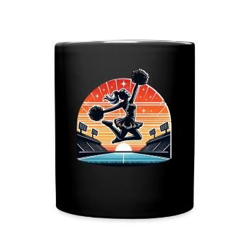 Conception de pom-pom girl - Mug uni - noir - Devant
