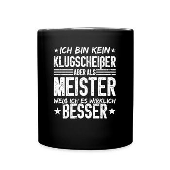 Drôle de maître disant Wisecracker - Mug uni - noir - Devant