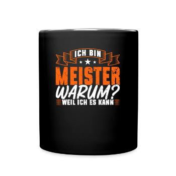Maître parce que je peux le faire Examen de maître de métier - Mug uni - noir - Devant
