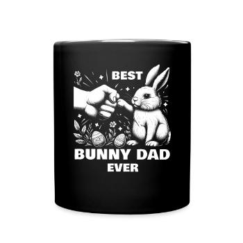Best Bunny Dad Ever - Full Colour Mug - black - Front