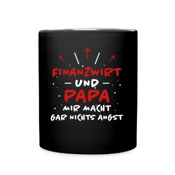 Finanzwirt Spruch Job Lustiges Finanzwirt Geschenk - Tasse einfarbig - Schwarz - Vorne
