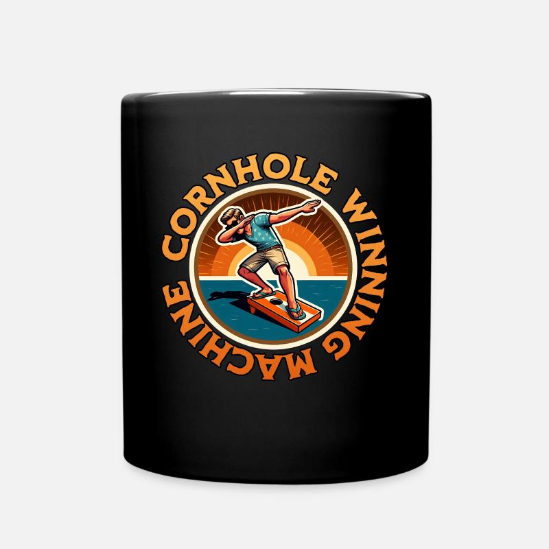 Cornhole Beanbag - Full Colour Mug - black