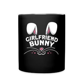 Girlfriend Bunny - Full Colour Mug - black - Front