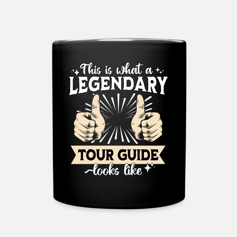 Guide touristique légendaire - Mug uni - noir