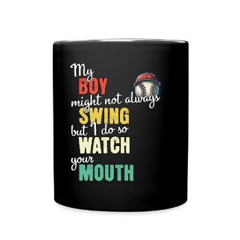Baseball - Full Colour Mug - black - Front