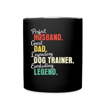 Dog Trainer Dad - Full Colour Mug - black - Front