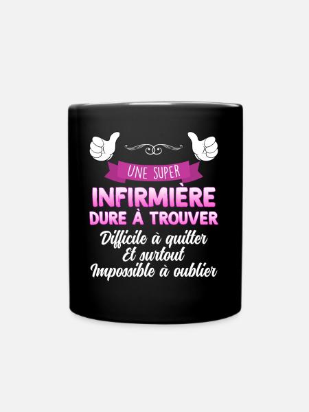 Femme Infirmière Départ Collègue Amie - Mug uni - noir