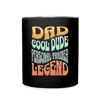 Papa Entraîneur Personnel - Mug uni - noir - Devant