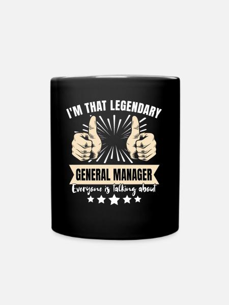Legendärer General Manager - Tasse einfarbig - Schwarz