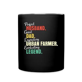 Urban Farmer Dad - Full Colour Mug - black - Front