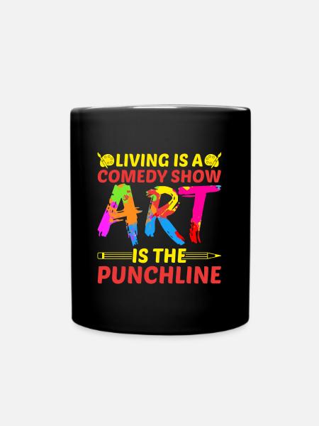 Artiste Peintre L’art graphique est l’art de la punchline - Mug uni - noir