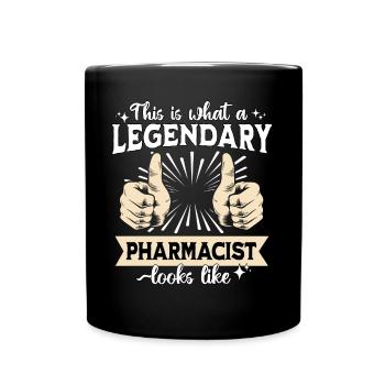 Legendärer Pharmazeut - Tasse einfarbig - Schwarz - Vorne