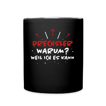 Drechsler Spruch Job Lustiges Drechsler Geschenk - Tasse einfarbig - Schwarz - Vorne